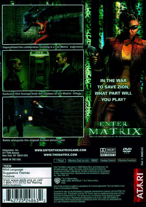Enter the Matrix – PlayStation 2 (PS2) - for just $8.99! 