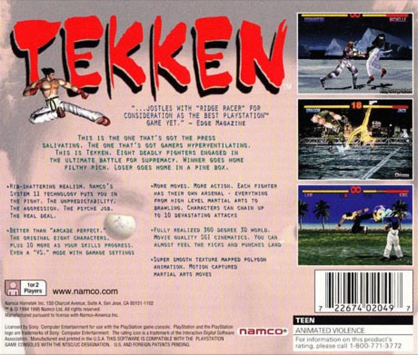 Tekken – PlayStation 1 (PS1) - for just $0! 