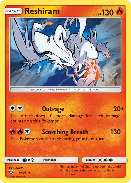 Reshiram (14/73) [Sun & Moon: Shining Legends] - for just $0.20! 