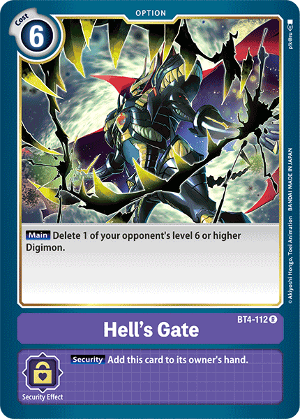 Hell's Gate [BT4-112] [Great Legend] - Just $0.09! Shop now at Retro Gaming of Denver