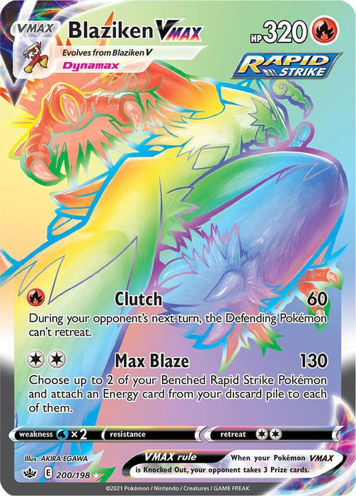 Blaziken VMAX (200/198) [Sword & Shield: Chilling Reign] - for just $11.45! 