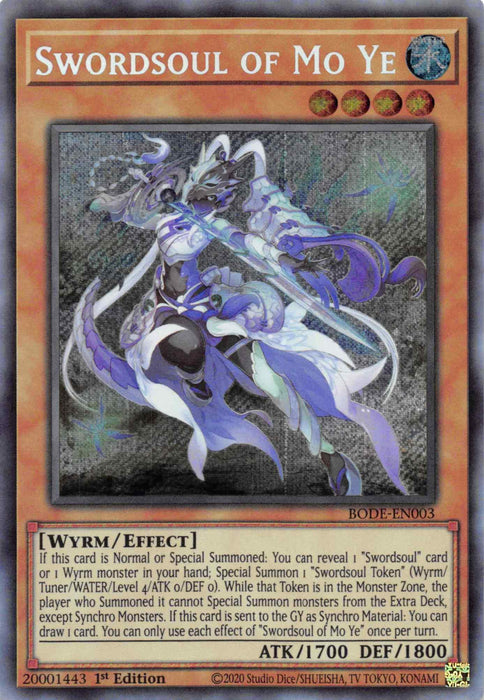 Swordsoul of Mo Ye [BODE-EN003] Secret Rare - for just $1.40! 