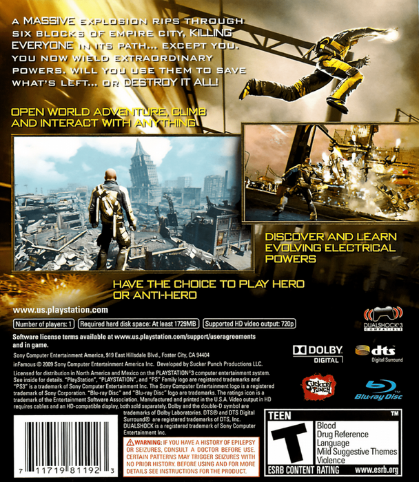 Infamous – PlayStation 3 (PS3) - for just $9.99! 