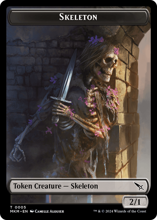 Detective // Skeleton Double-Sided Token [Murders at Karlov Manor Tokens] - Just $0.20! Shop now at Retro Gaming of Denver