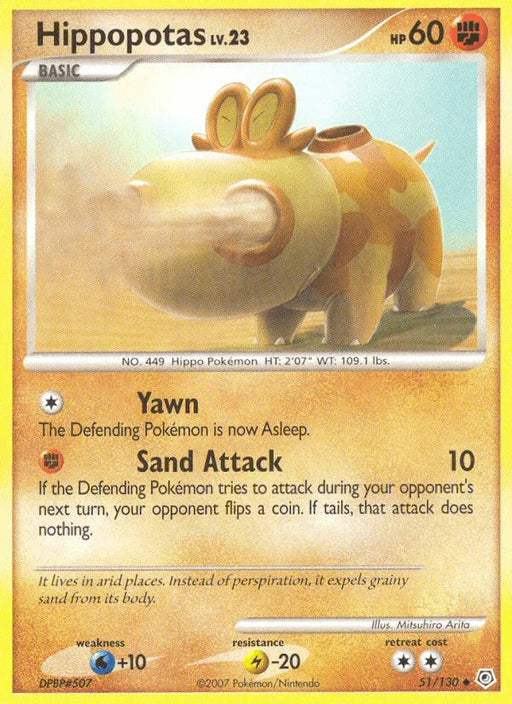 Hippopotas (51/130) [Diamond & Pearl: Base Set] - for just $0.15! 