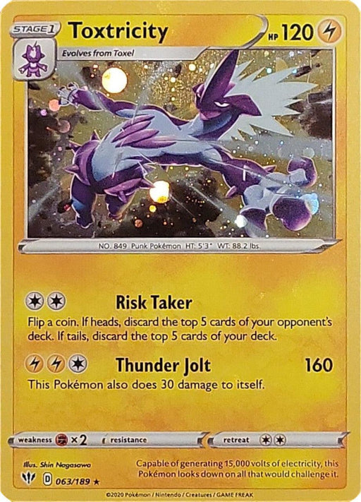 Toxtricity (063/189) (Cosmos Holo) [Sword & Shield: Darkness Ablaze] - for just $0.20! 