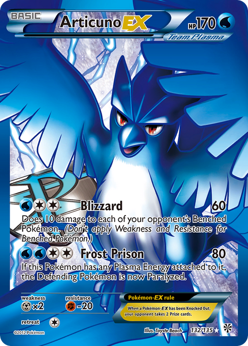 Articuno EX (132/135) [Black & White: Plasma Storm] - Just $15.75! Shop now at Retro Gaming of Denver