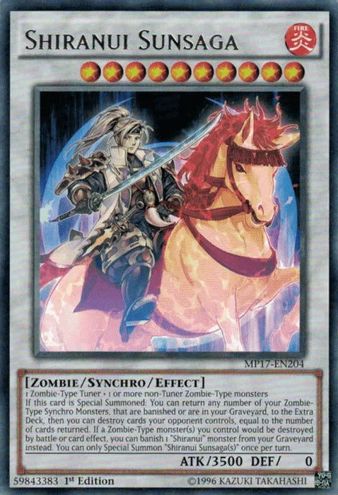 Shiranui Sunsaga [MP17-EN204] Rare - for just $0.20! 