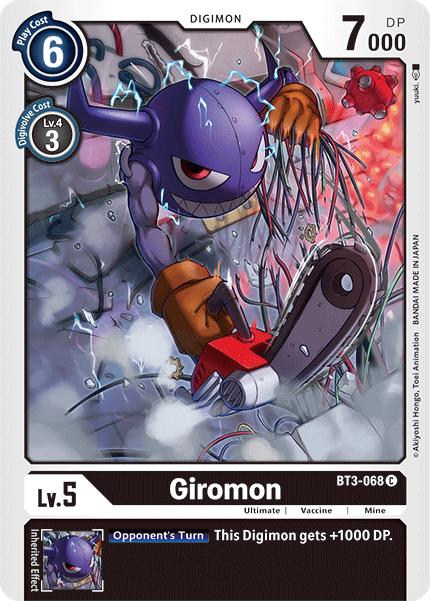 Giromon [BT3-068] [Release Special Booster Ver.1.5] - Just $0.09! Shop now at Retro Gaming of Denver