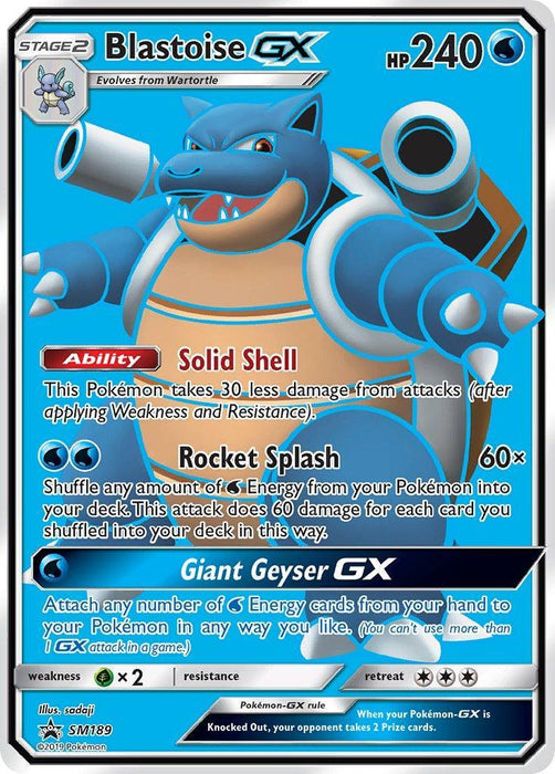 Blastoise GX (SM189) [Sun & Moon: Black Star Promos] - for just $9! 
