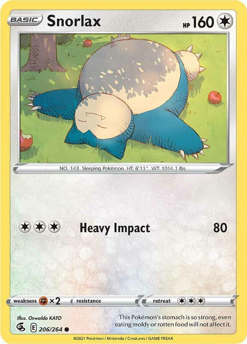 Snorlax (206/264) [Sword & Shield: Fusion Strike] - for just $0.15! 
