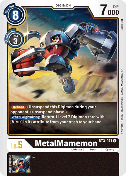 MetalMamemon [BT3-071] [Release Special Booster Ver.1.5] - Just $0.09! Shop now at Retro Gaming of Denver