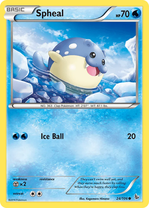 Spheal (24/106) [XY: Flashfire] - for just $0.15! 