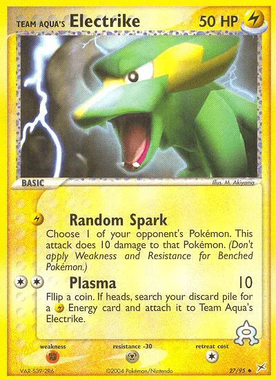 Team Aqua's Electrike (27/95) [EX: Team Magma vs Team Aqua] - for just $0.80! 