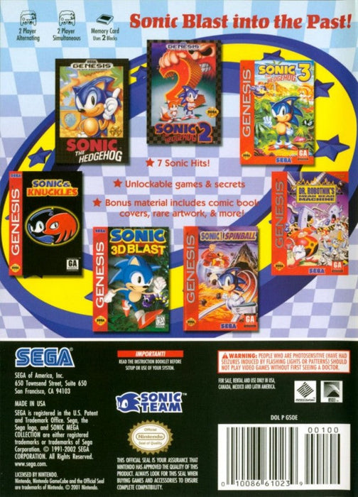 Sonic Mega Collection – GameCube (GC) - for just $14.99! 