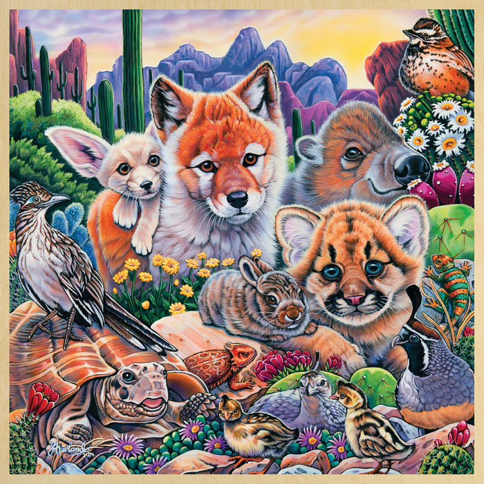 Wood Fun Facts - Desert Friends 48 Piece Wood Jigsaw Puzzle - Just $12.99! Shop now at Retro Gaming of Denver