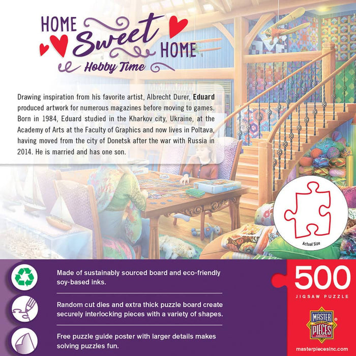 Home Sweet Home - Hobby Time 500 Piece Jigsaw Puzzle - for just $14.99! 