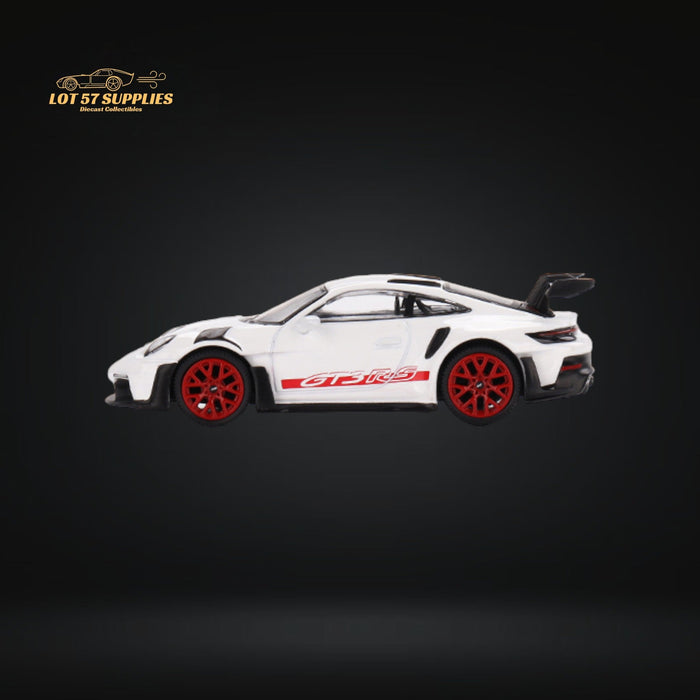 Mini-GT Porsche 911 992 GT3 RS White & Red Wheels #630 1:64 MGT00630 - Just $18.99! Shop now at Retro Gaming of Denver