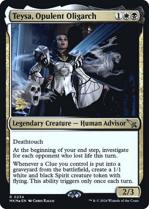 Teysa, Opulent Oligarch (PRE-234) - Murders at Karlov Manor Promos Foil - for just $0.31! 