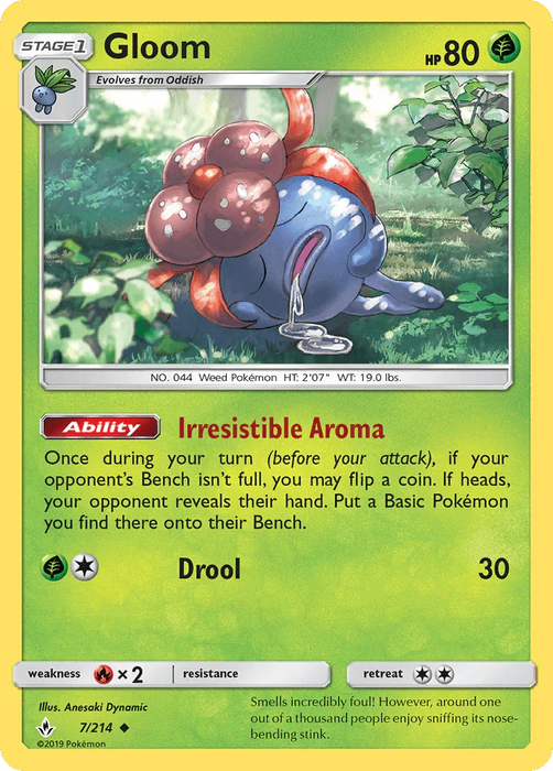 Gloom (7/214) [Sun & Moon: Unbroken Bonds] - for just $0.15! 