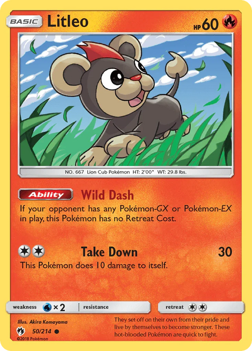 Litleo (50/214) [Sun & Moon: Lost Thunder] - for just $0.10! 