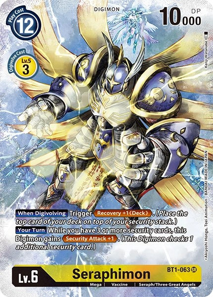 Seraphimon [BT1-063] (Alternate Art) [Dimensional Phase] - Just $0.10! Shop now at Retro Gaming of Denver