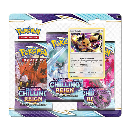 Sword & Shield: Chilling Reign - 3-Pack Blister (Eevee) - for just $50! 