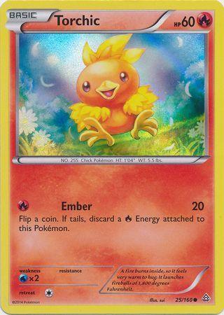 Torchic (25/160) (Sheen Holo) [XY: Primal Clash] - for just $0.65! 