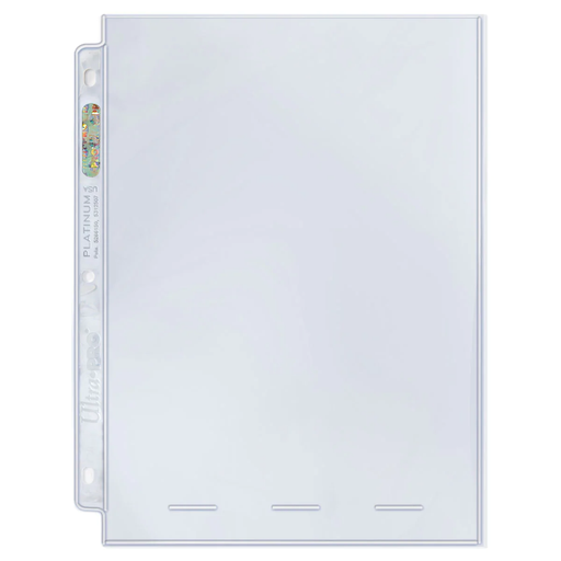 Ultra PRO: Platinum Hologram 1-Pocket Pages - 3-Holes (8" x 10" / 100-Pack) - for just $0! 