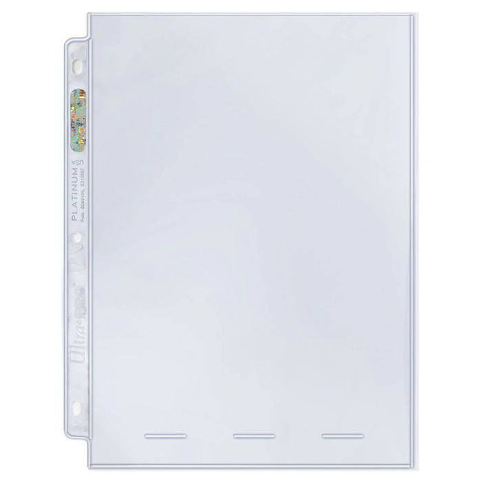Ultra PRO: Platinum Hologram 1-Pocket Pages - 3-Holes (8" x 10" / 100-Pack) - for just $0! 