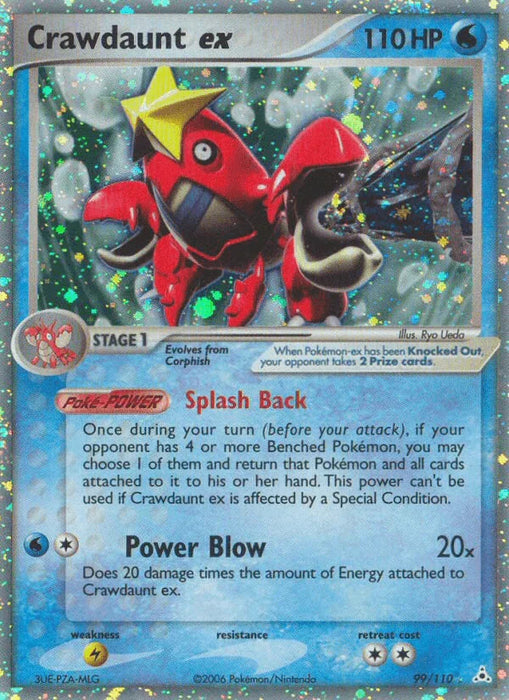 Crawdaunt ex (99/110) [EX: Holon Phantoms] - for just $22.85! 