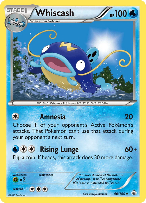 Whiscash (40/160) [XY: Primal Clash] - for just $0.10! 