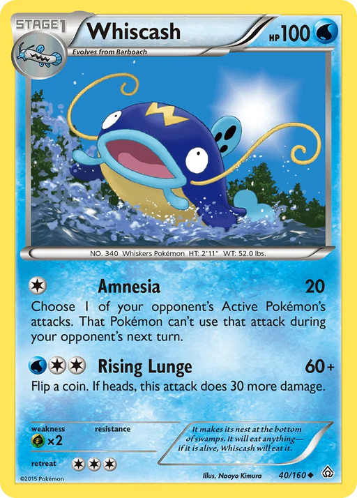 Whiscash (40/160) [XY: Primal Clash] - for just $0.10! 