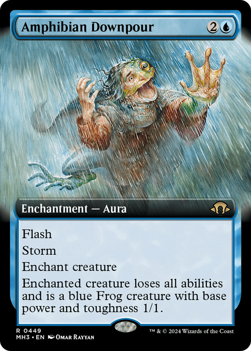 Amphibian Downpour (Extended Art) [Modern Horizons 3] - Just $0.55! Shop now at Retro Gaming of Denver