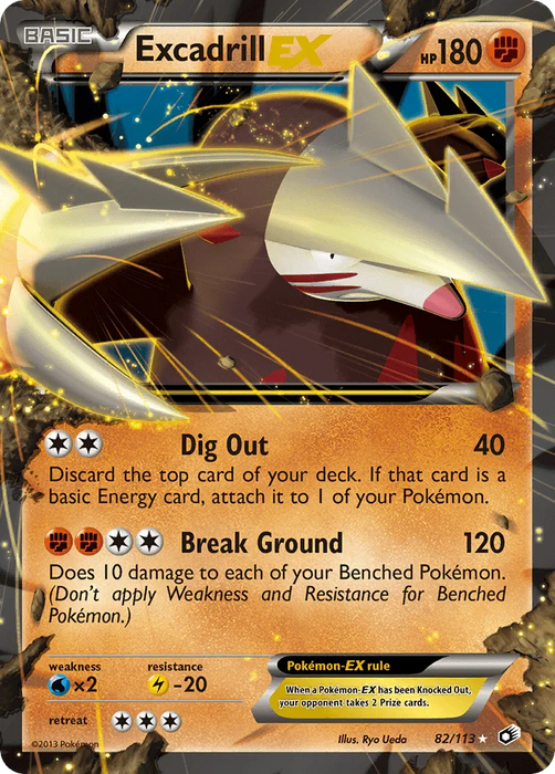 Excadrill EX (82/113) [Black & White: Legendary Treasures] - for just $1.65! 