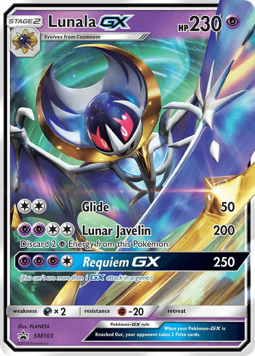 Lunala GX (SM103) [Sun & Moon: Black Star Promos] - for just $5.45! 