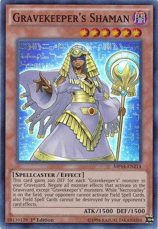 Gravekeeper's Shaman [MP14-EN214] Super Rare - for just $1.55! 
