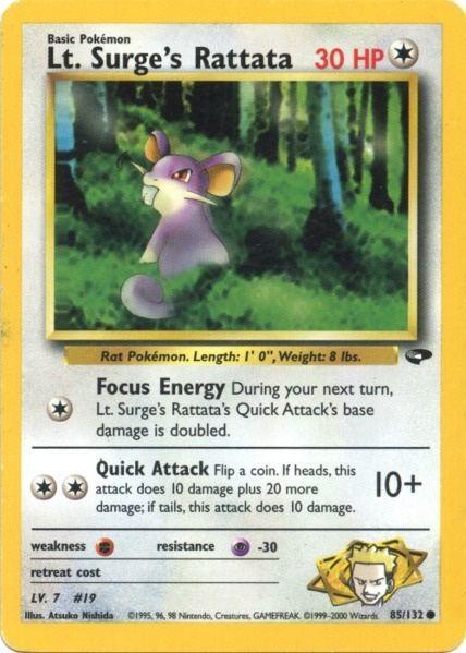 Lt. Surge's Rattata (85/132) [Gym Challenge Unlimited] - for just $0.45! 