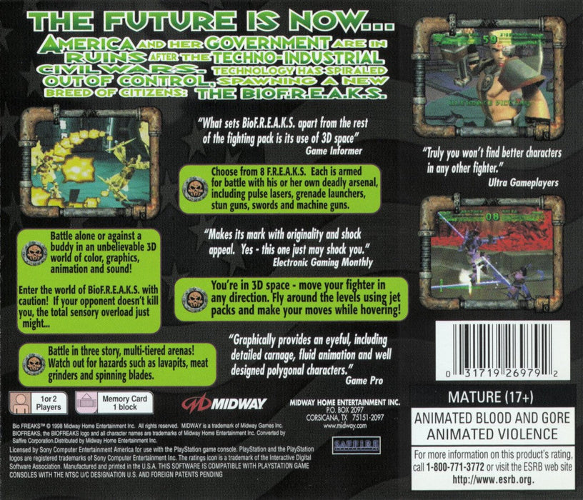 Biofreaks – PlayStation 1 (PS1) - for just $0! 