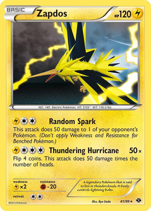 Zapdos (41/99) (Blister Exclusive) [Black & White: Next Destinies] - for just $3.40! 