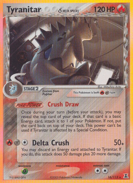 Tyranitar (16/113) (Delta Species) [EX: Delta Species] - for just $55.45! 