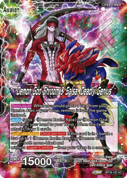 Shroom & Salsa // Demon God Shroom & Salsa, Deadly Genius (BT18-122) [Dawn of the Z-Legends] - for just $0.10! 