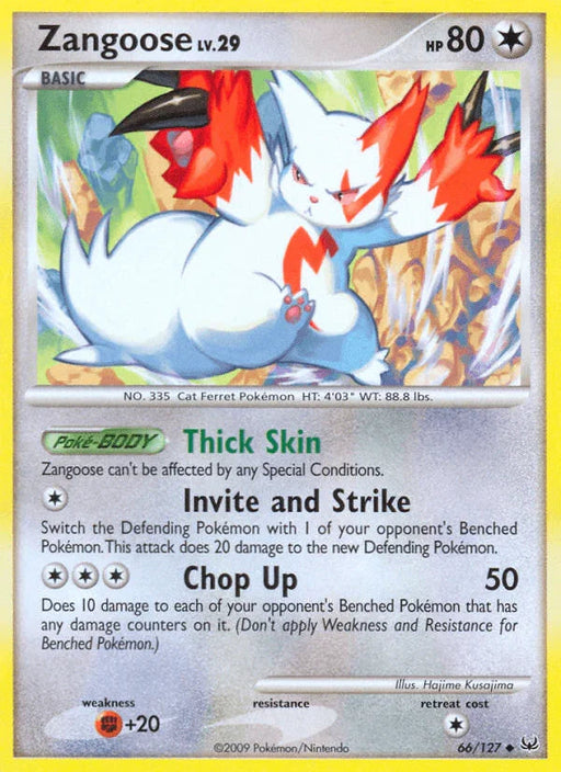 Zangoose (66/127) [Platinum: Base Set] - for just $0.50! 