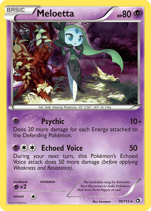 Meloetta (78/113) [Black & White: Legendary Treasures] - for just $1.60! 