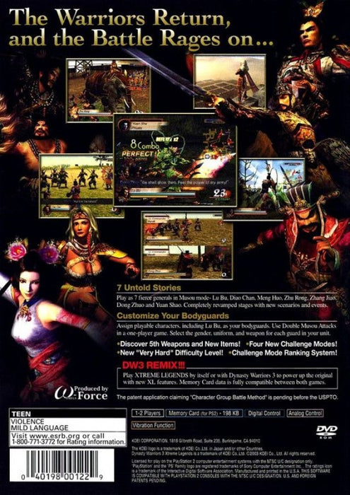 Dynasty Warriors 3: Xtreme Legends – PlayStation 2 (PS2) - for just $0! 