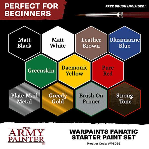 Army Painter Warpaints Fanatic: Starter Paint Set - for just $39.99! 