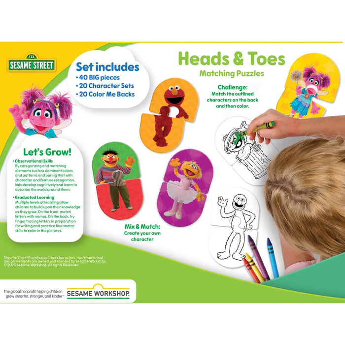 Sesame Street - Heads & Toes Matching Jigsaw Puzzles - for just $12.99! 