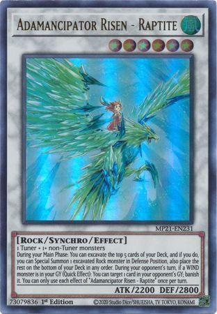Adamancipator Risen - Raptite [MP21-EN231] Ultra Rare - for just $0.15! 