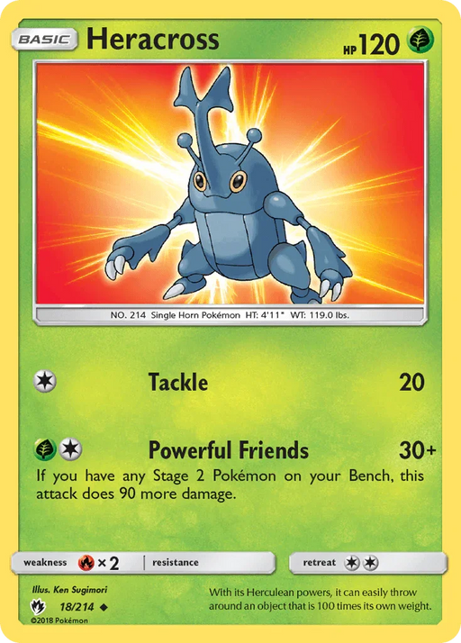 Heracross (18/214) [Sun & Moon: Lost Thunder] - for just $0.15! 