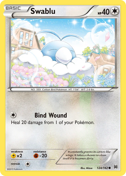 Swablu (124/162) [XY: BREAKthrough] - for just $0.15! 